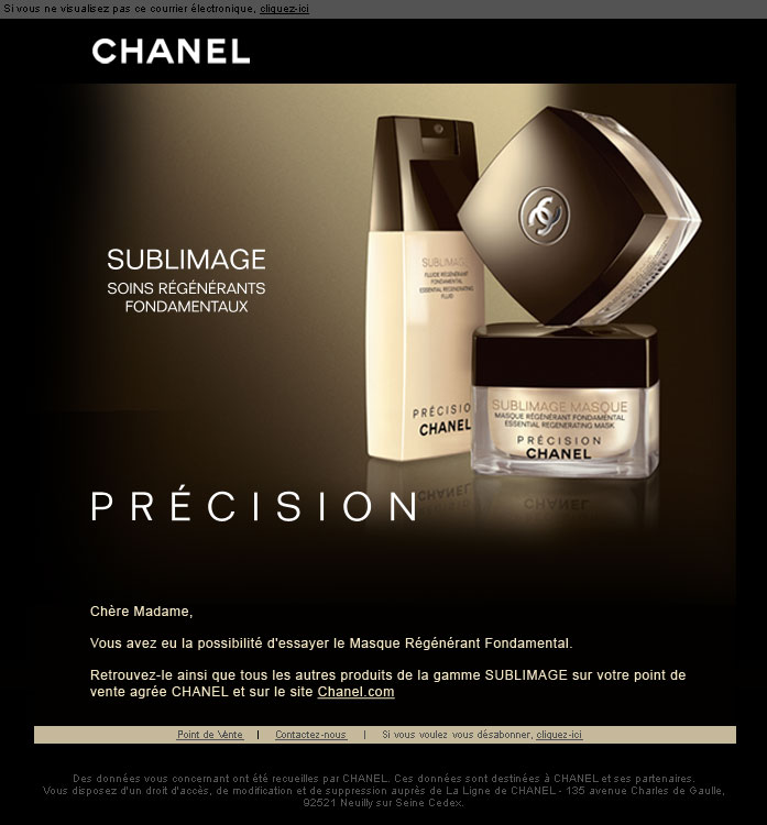 Newsletter Chanel